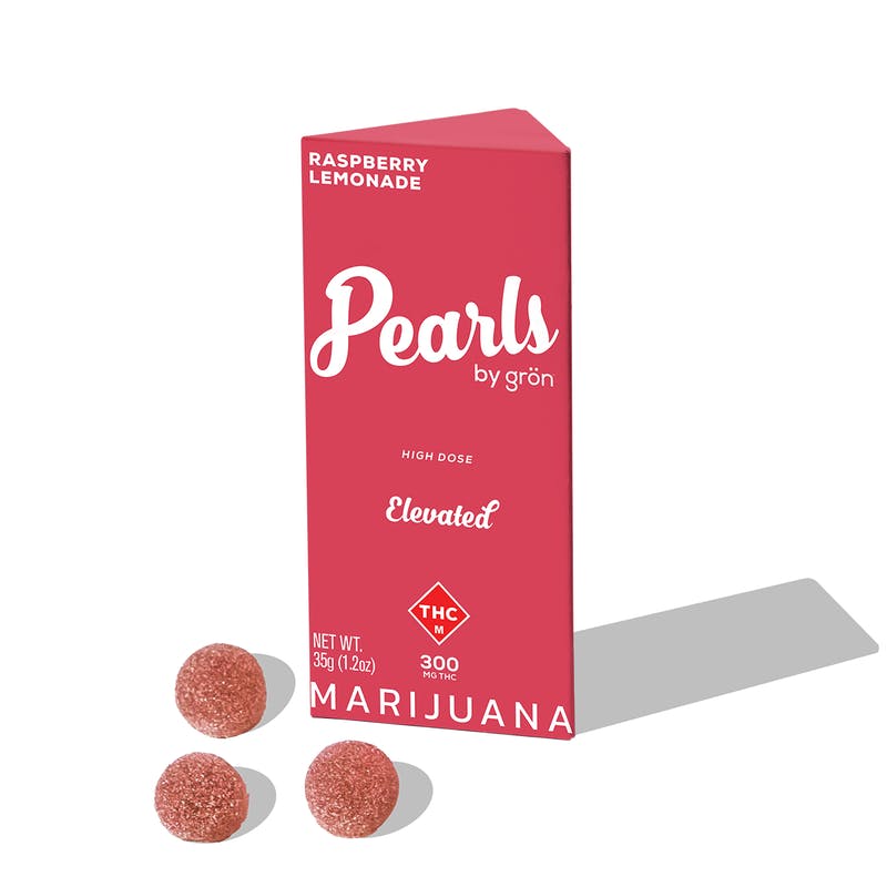THC Raspberry Lemonade High-Dose Pearls - Sativa - MO by Grön Edibles