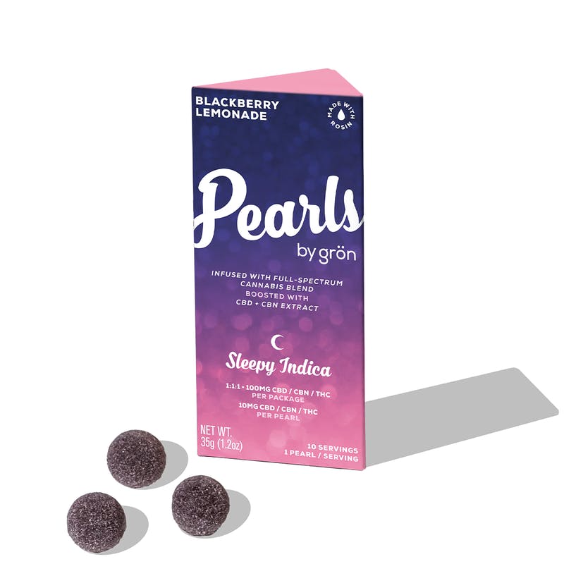 Grön 1:1:1 Blackberry Lemonade Pearls - Sleepy Indica - NY at Yeti Greenery