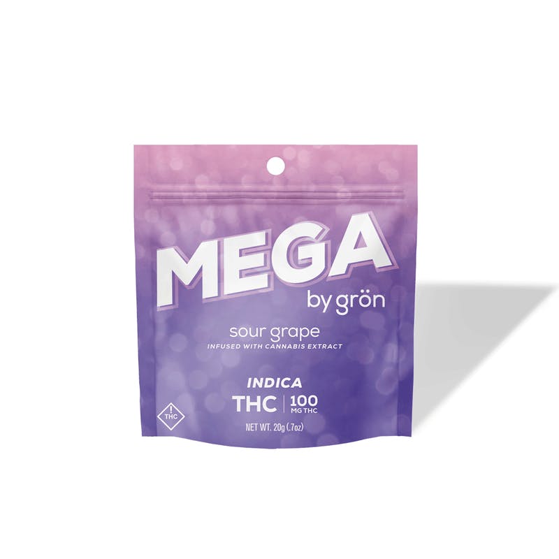 Grön Edibles: Sour Grape Mega - Oh