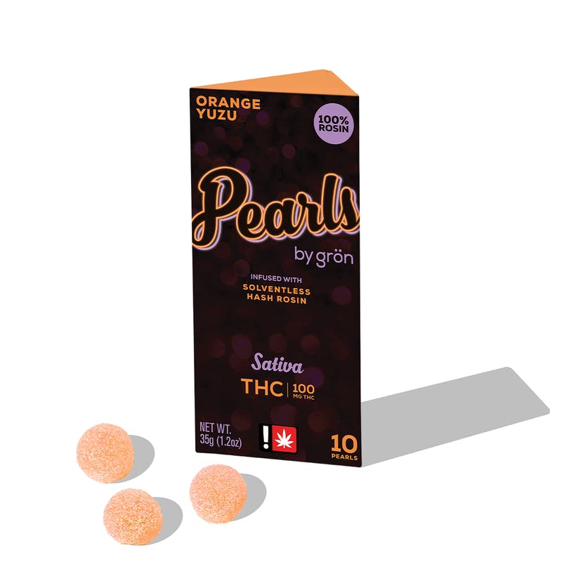 Grön Edibles: Orange Yuzu Pearls - Or