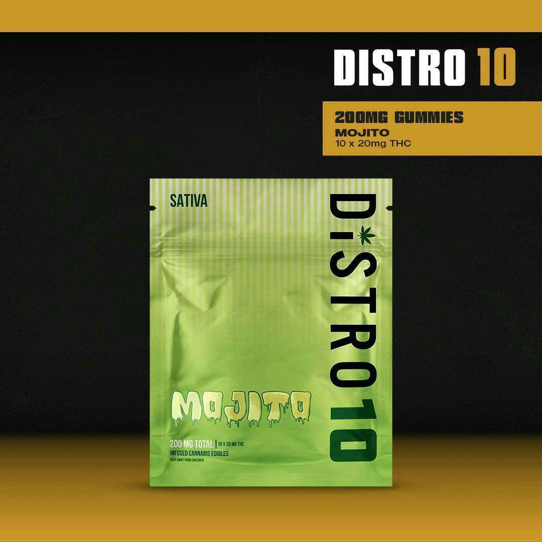 Mojito Gummies | 200mg | 10ct | 20mg/ea by Distro 10