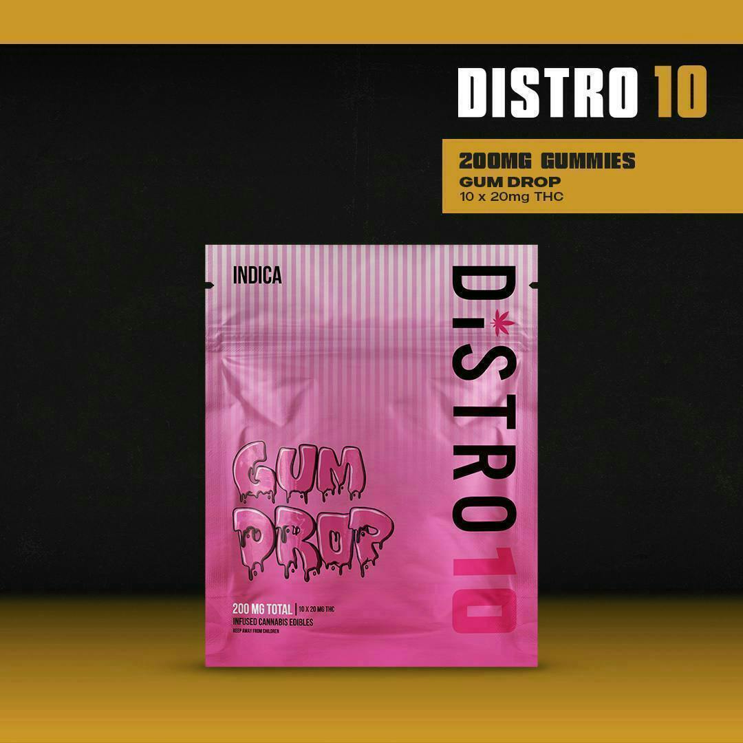Gum Drop Gummies | 200mg | 10ct | 20mg/ea by Distro 10