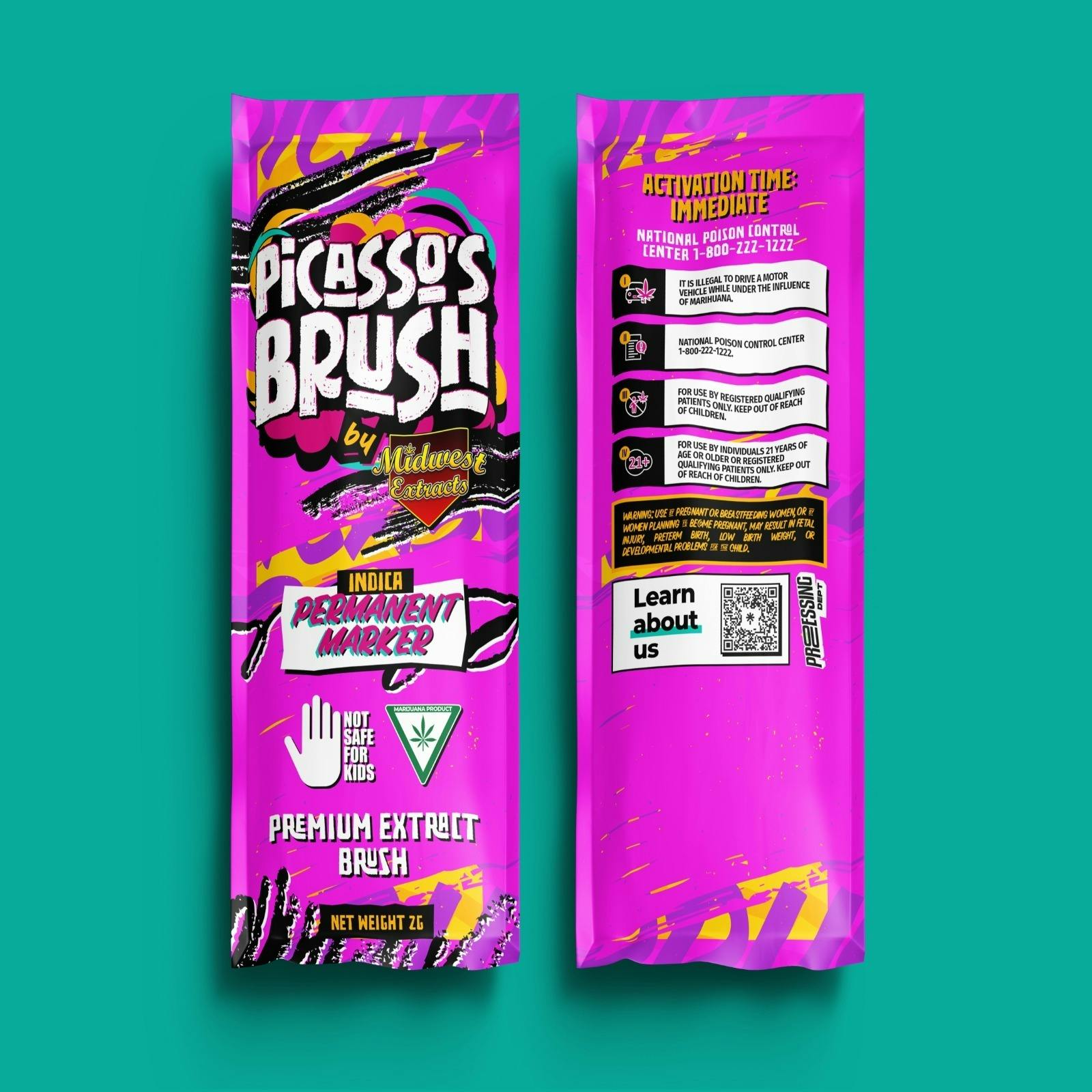 Midwest Extracts Permanent Marker Live Resin 2G Picasso's Brush at Elevated Exotics Republic Recreational Cannabis Dispensary