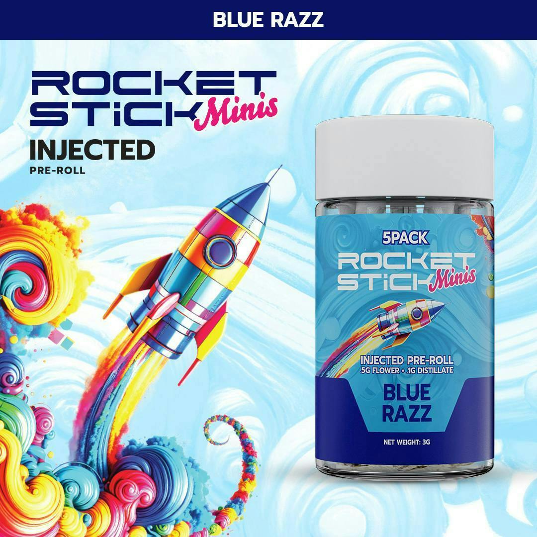 Blue Razz | Infused Mini | 0.6g each | 5pk