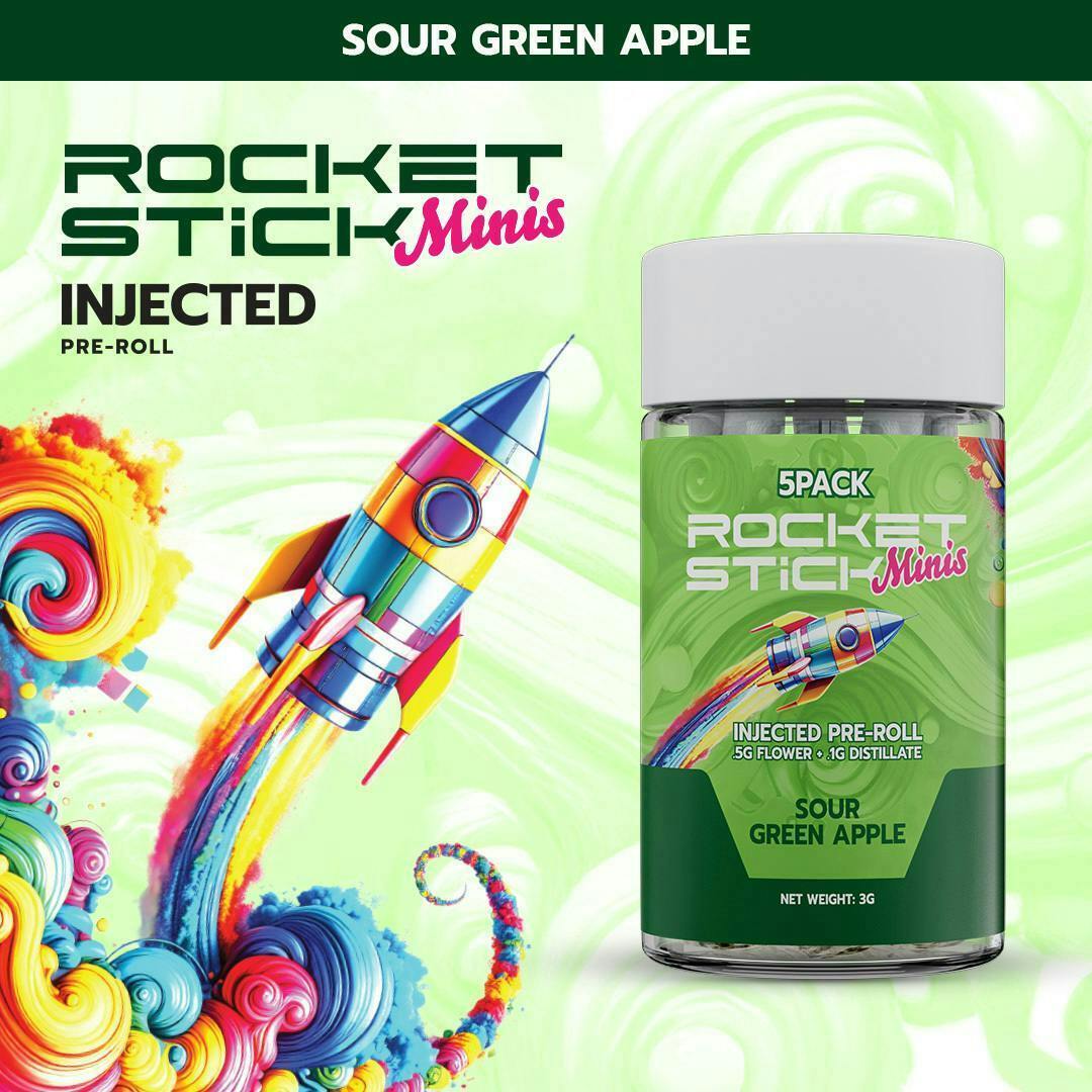 Sour Green Apple | Infused Mini | 0.6g each | 5pk