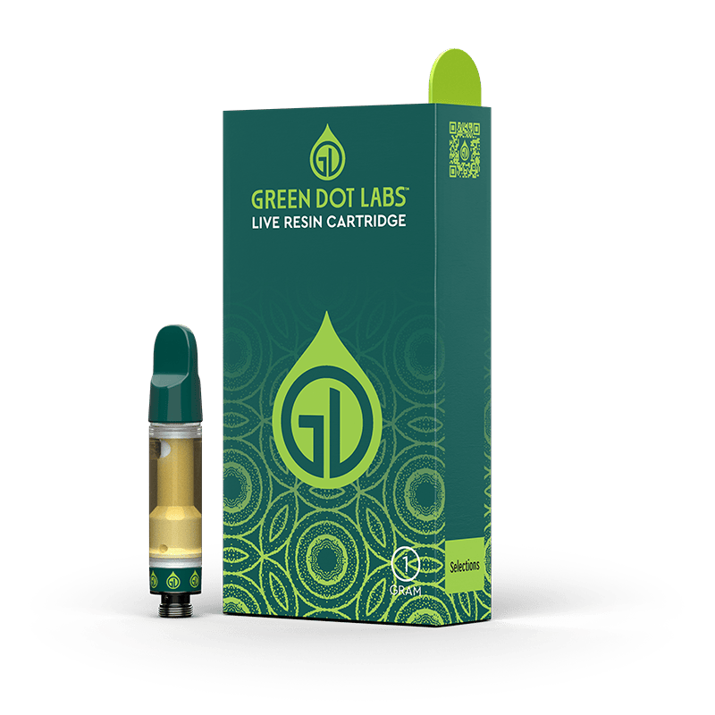 GDL Live Resin Cartridge (1g) | Selections | Rainbow Belts v2 by Green Dot Labs