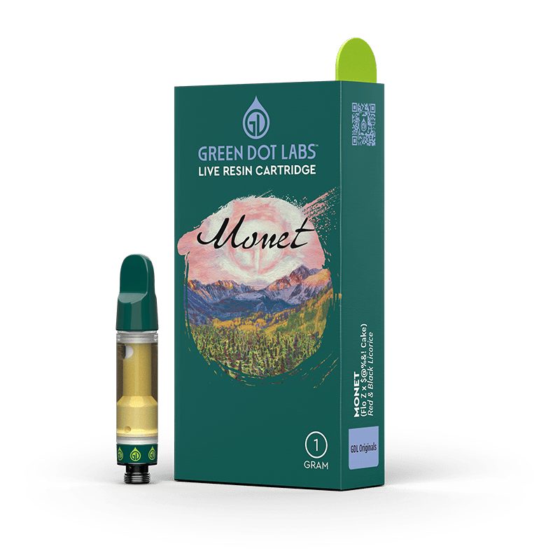 GDL Live Resin Cartridge (1g) | GDL Originals | Monet by Green Dot Labs