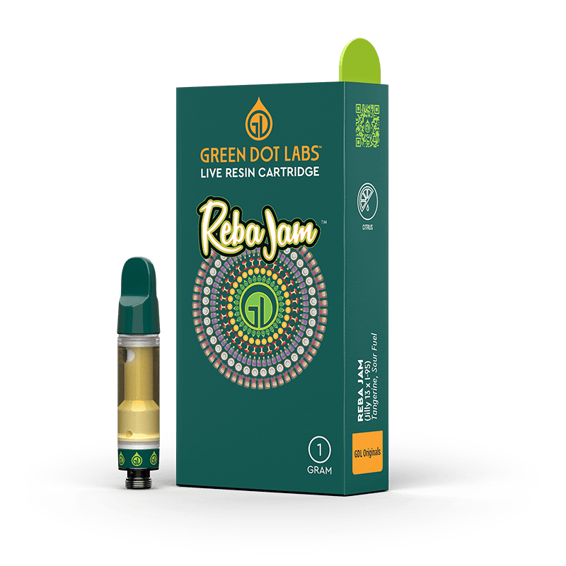 GDL Live Resin Cartridge (1g) | GDL Originals | Reba Jam by Green Dot Labs