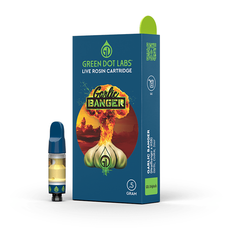 GDL Live Rosin Cartridge (.5g) | GDL Originals | Garlic Banger