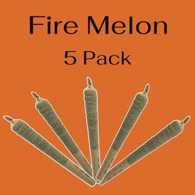 Fire Melon Pre-Roll w/ Rosin & Kief Coating - 1 1/4s - 5 Pack