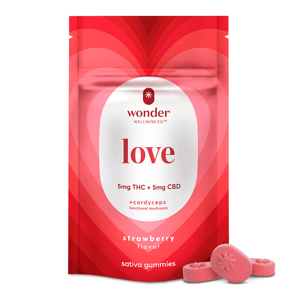 Love | Strawberry 1:1 THC:CBD Gummies | 100mg | 20ct | 5mg/ea