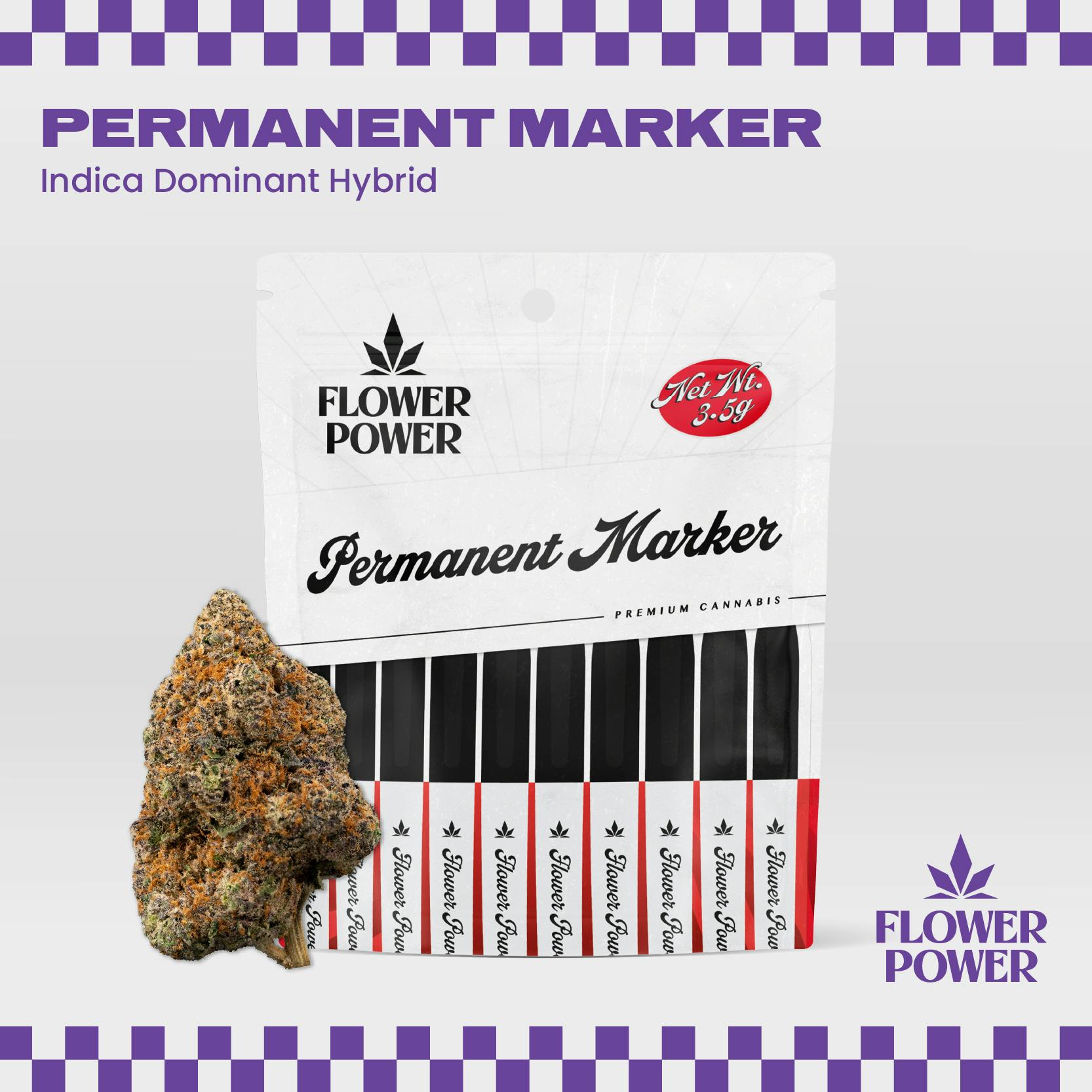 Permanent Marker | Buds | 3.5g by Flower Power Cannabis