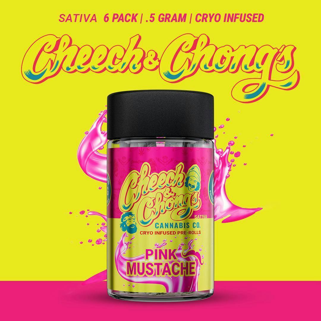 Pink Mustache | Cryo Infused Minis | 0.5g each | 6pk by Cheech and Chong - Michigan