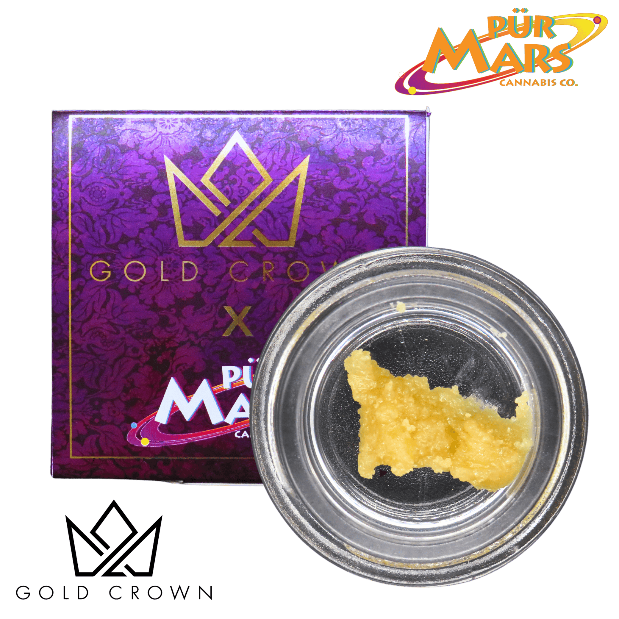 Gold Crown x Pur Mars | Nightmare Cookies | Badder | 1g by Gold Crown