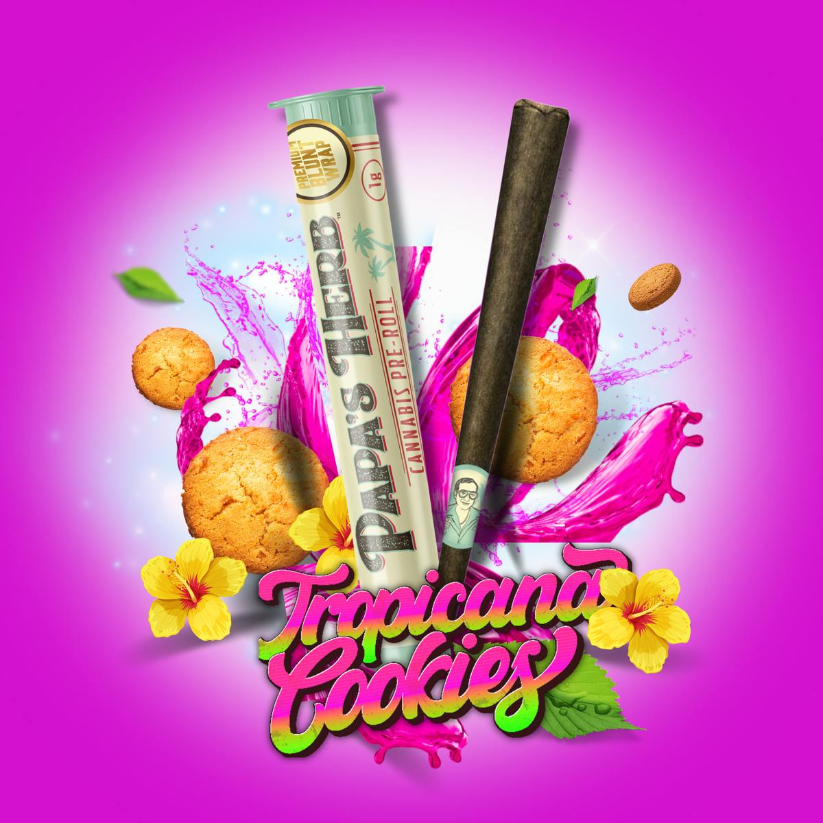 Tropicana Cookies (S) Blunt (1g) - Papa's Herb