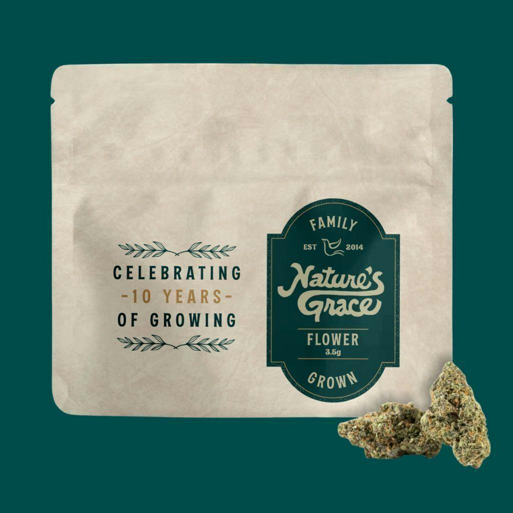 Nature's Grace Signature Flower 3.5G - KGB Cookies at Cloud9 Cannabis