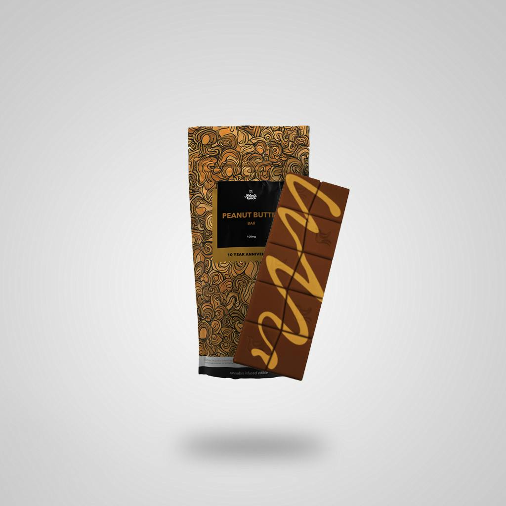 NGW 100mg Peanut Butter Milk Chocolate Bar by Nature's Grace and Wellness