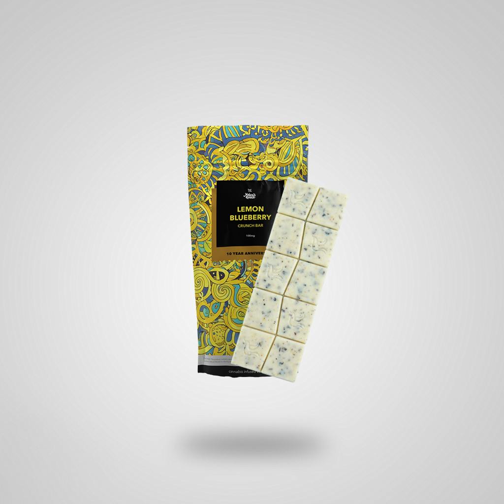 NGW 100mg Lemon Blueberry White Chocolate Bar by Nature's Grace and Wellness