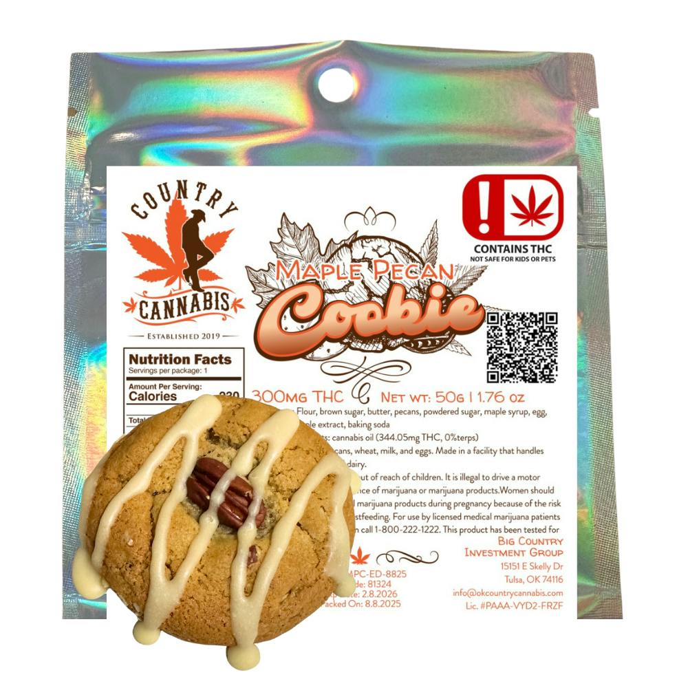 Maple Pecan Cookie | 300mg THC (Country Cannabis)