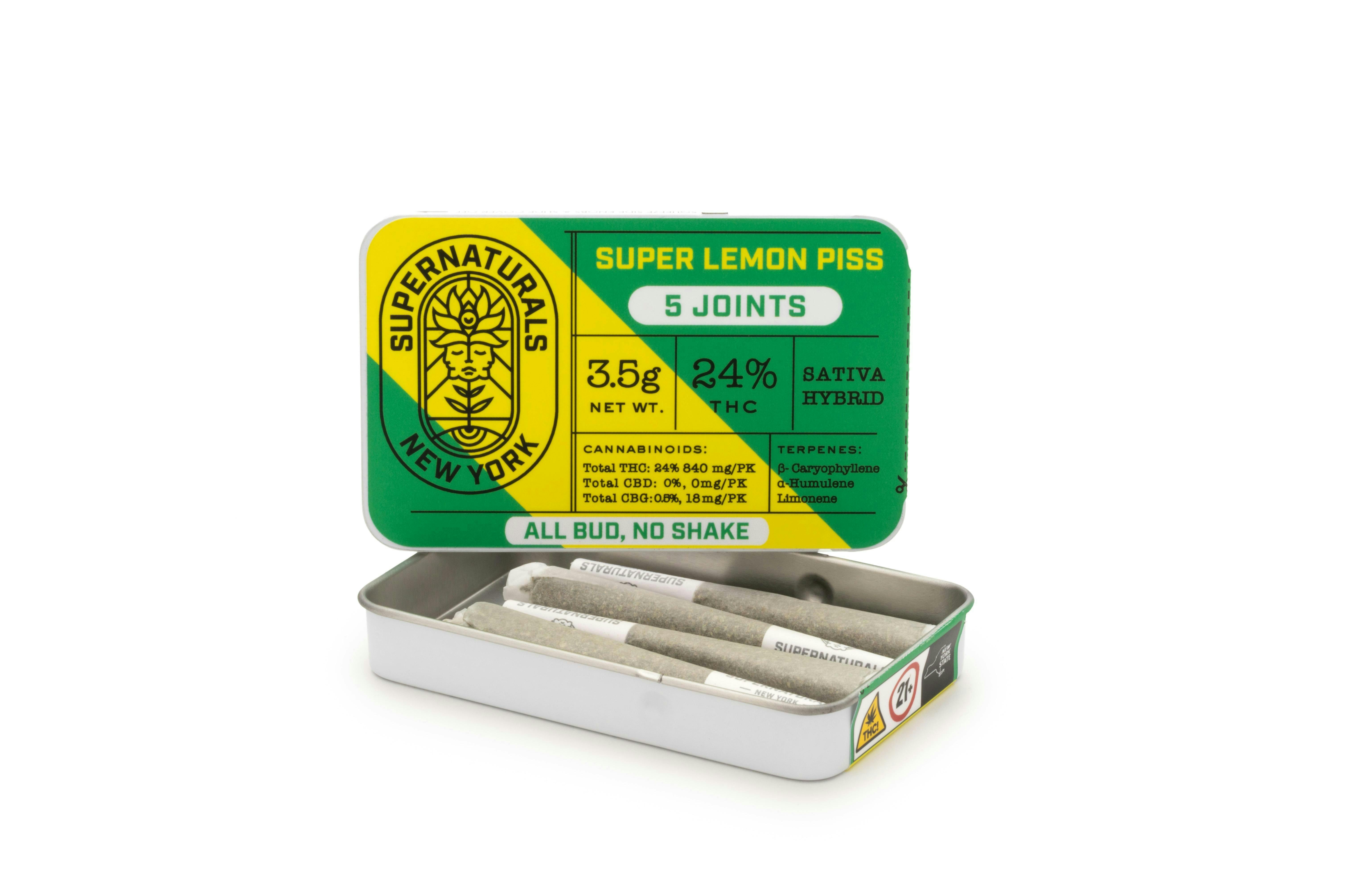 Supernaturals | SUPER LEMON PISS | Joints | 0.7g each | 5pk by Supernaturals New York
