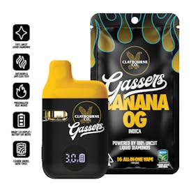 Banana OG (1g) - Gassers All-In-One Liquid Diamonds Vape