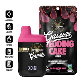 Wedding Cake (1g) - Gassers Liquid Diamonds AIO Vape