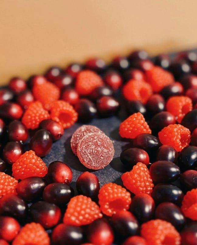 Crushin' It Cran Raspberry Infused Gems 20pk | 100mg total by The Happy Confection