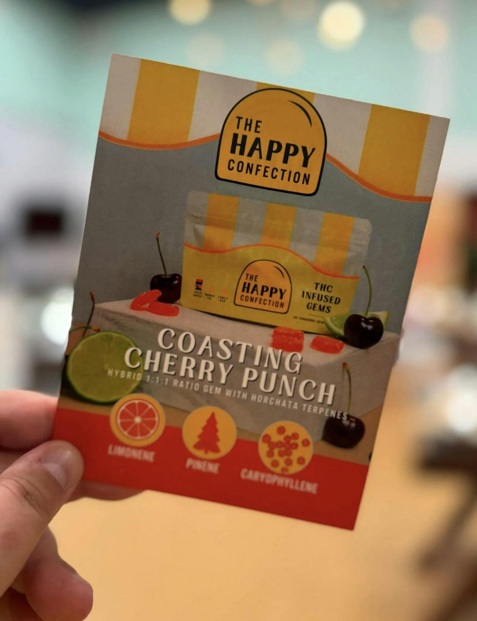 Coasting Cherry Punch Infused Gems 20pk | 100mg total by The Happy Confection