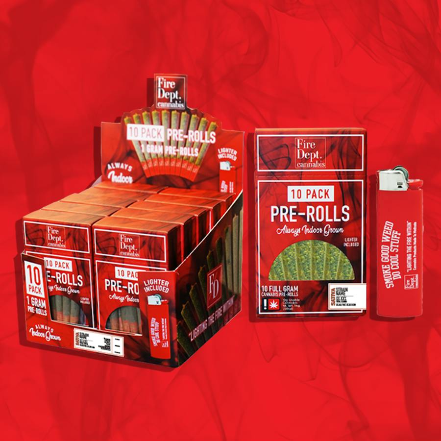 Fire Dept Cannabis - Grape Sweet Tea (1g 10pk Preroll) : 23.7% // 23.3%