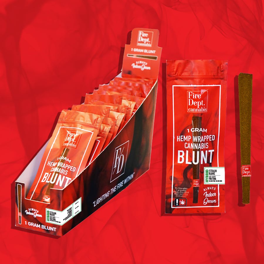 Fire Dept Cannabis - Jello Mintz (1g Blunt) : 31.72% // 26.92% // 0.06%