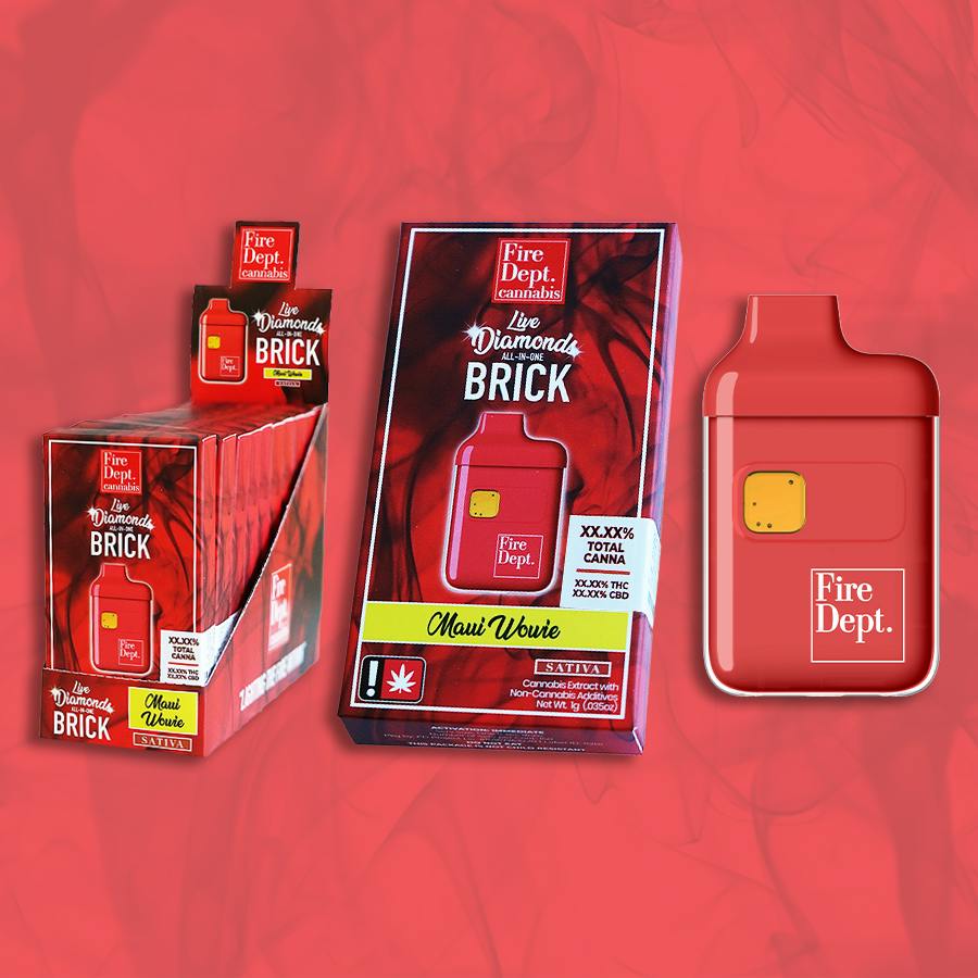 FDC - Maui Wowie 1g Live Diamonds Brick - AIO Vape Cartridge