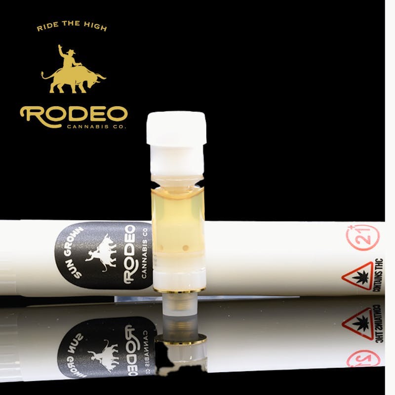 Rainbow Belts 1g Distillate Vape Cart by Rodeo Cannabis