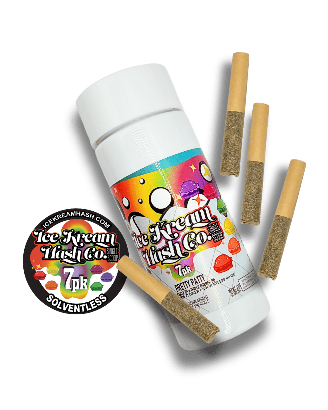 Pretty Patty | Rosin Infused Minis | 0.5g each | 7pk