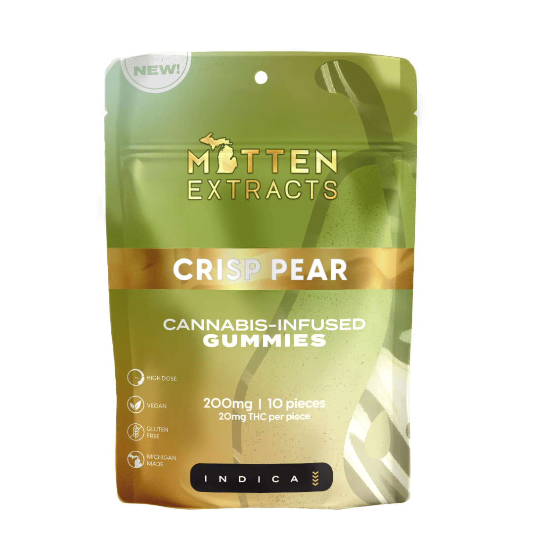 Mitten Extracts | Crisp Pear | Gummies | 200mg | 10pk