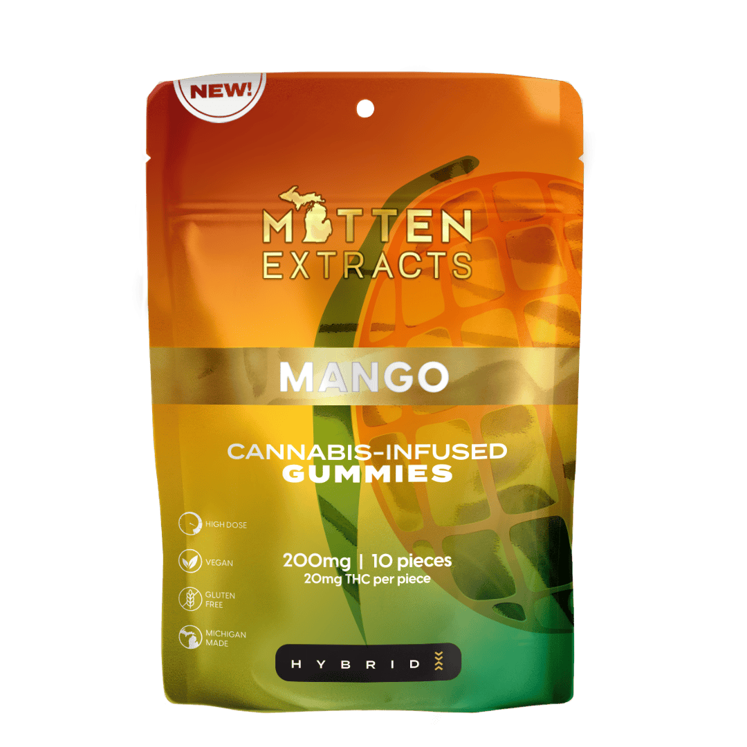 Mitten Extracts | Mango | Gummies | 200mg | 10pk