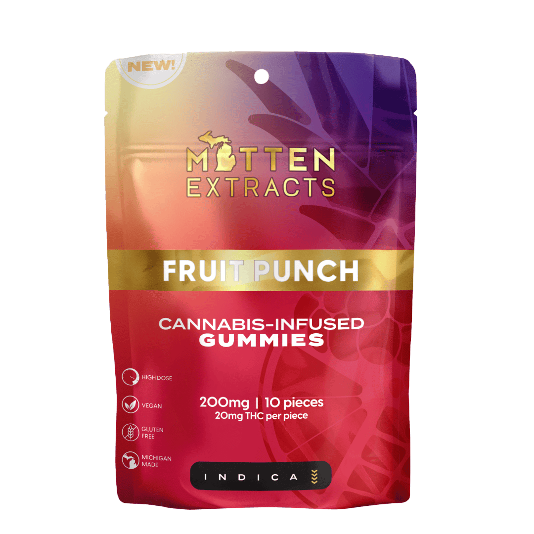 Mitten Extracts | Fruit Punch | Gummies | 200mg | 10pk by Mitten Extracts
