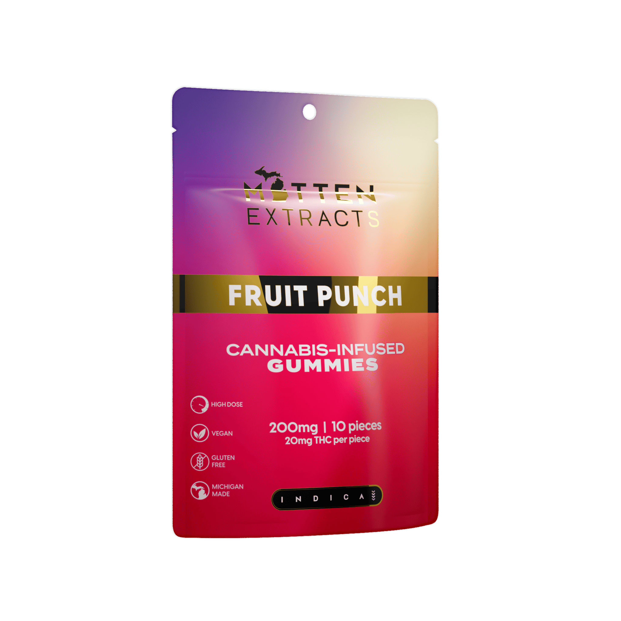 Fruit Punch Gummies | 200mg | 10ct | 20mg/each at Neighborhood Provisions(Cannabis Co of Alpena)