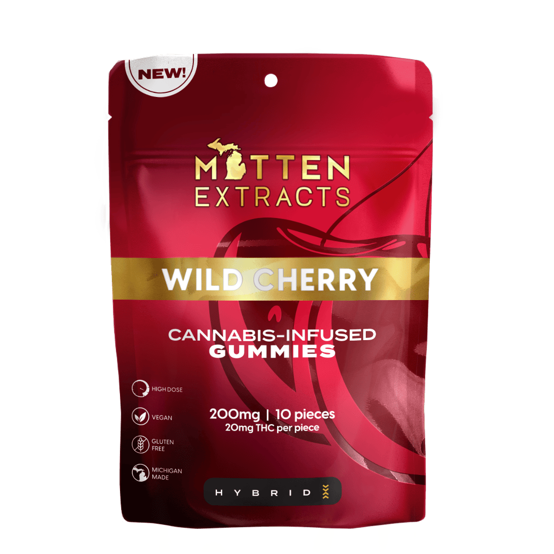 Mitten Extracts | Wild Cherry | Gummies | 200mg | 10pk by Mitten Extracts