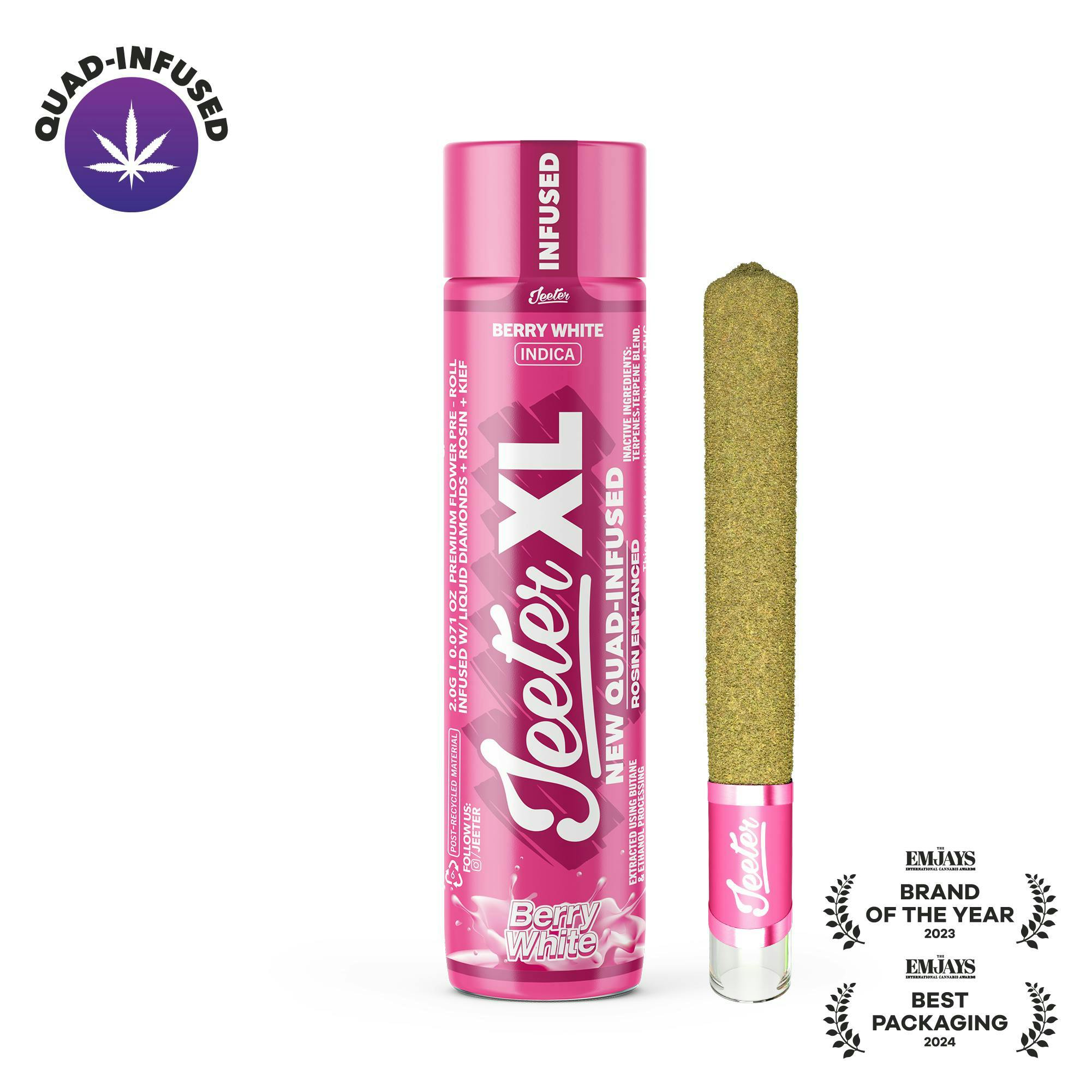 Jeeter | Berry White | XL Quad-Infused Joint | 2g