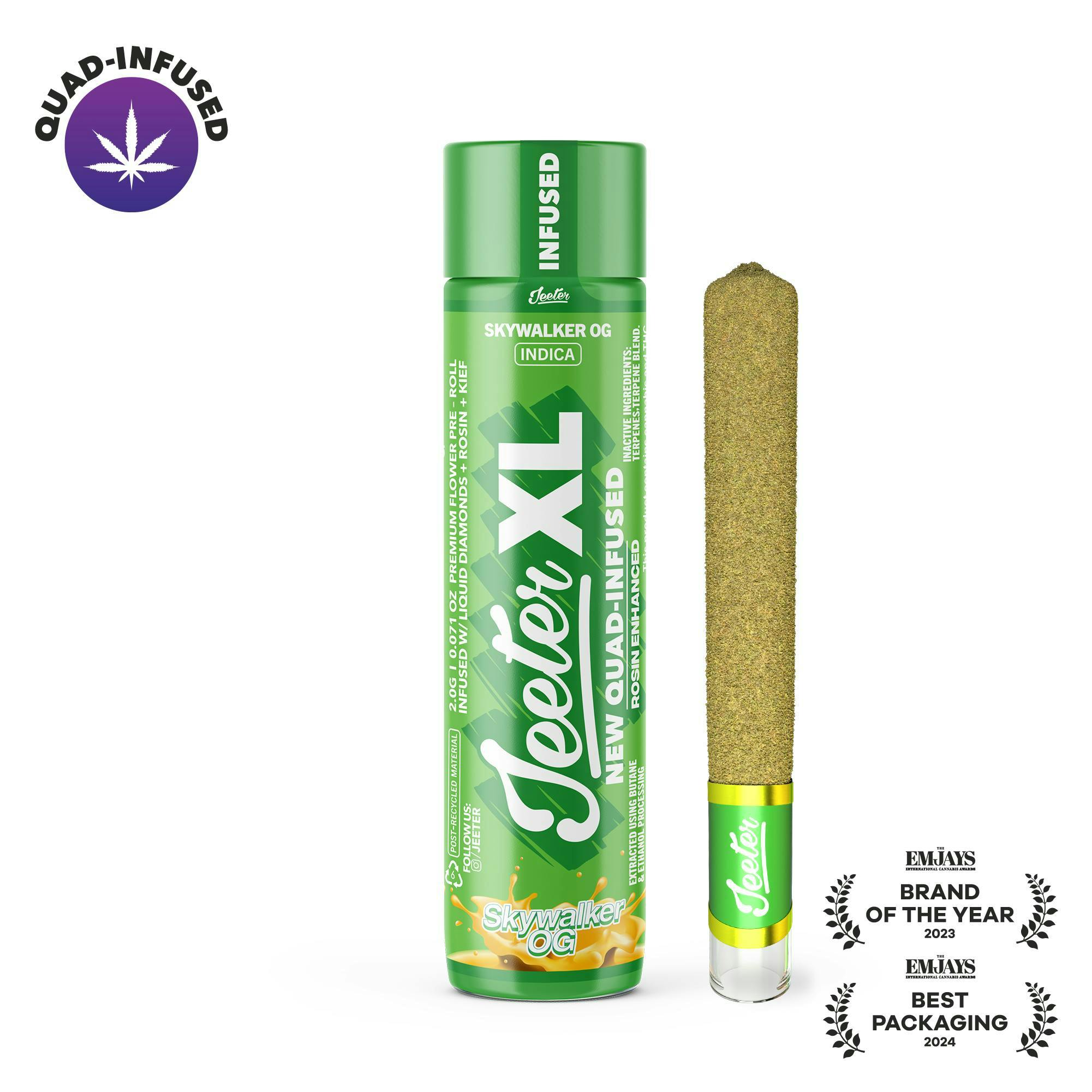 Jeeter | Skywalker OG | XL Quad-Infused Infused Joint | 2g