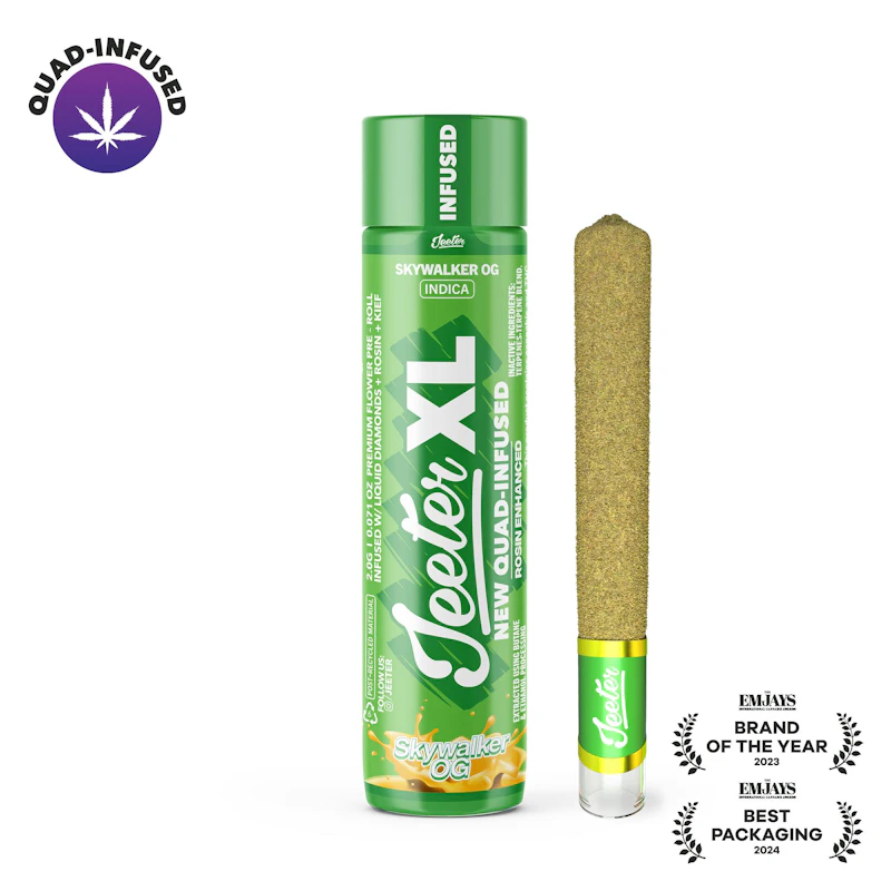 Jeeter Skywalker OG · XL Quad-Infused Infused Joint · 2g, Infused Pre-Rolls