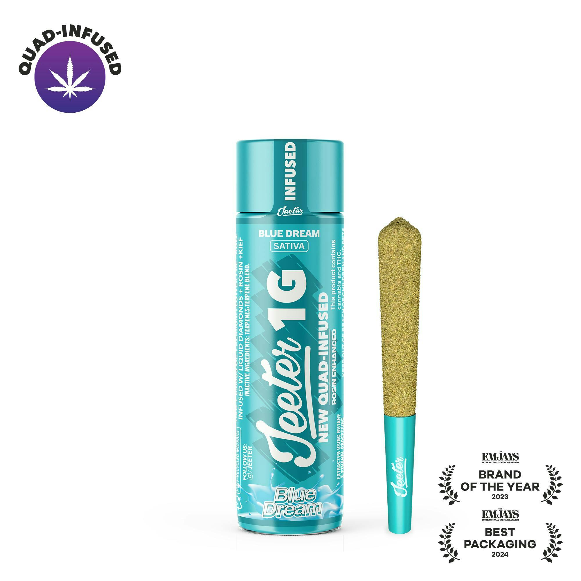 Jeeter | Blue Dream | Quad-Infused Joint | 1g by Jeeter