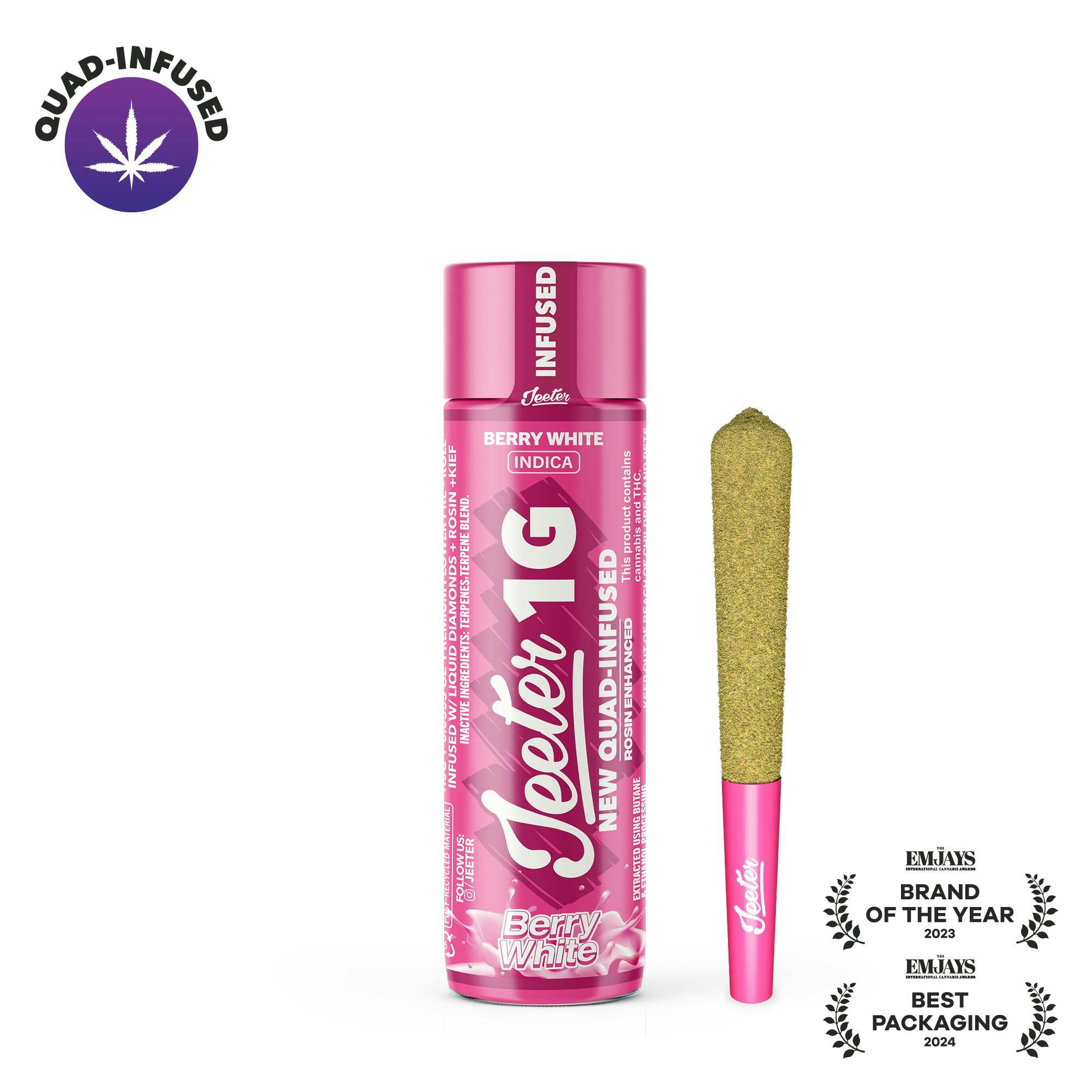 Jeeter | Berry White | Quad-Infused Joint | 1g by Jeeter