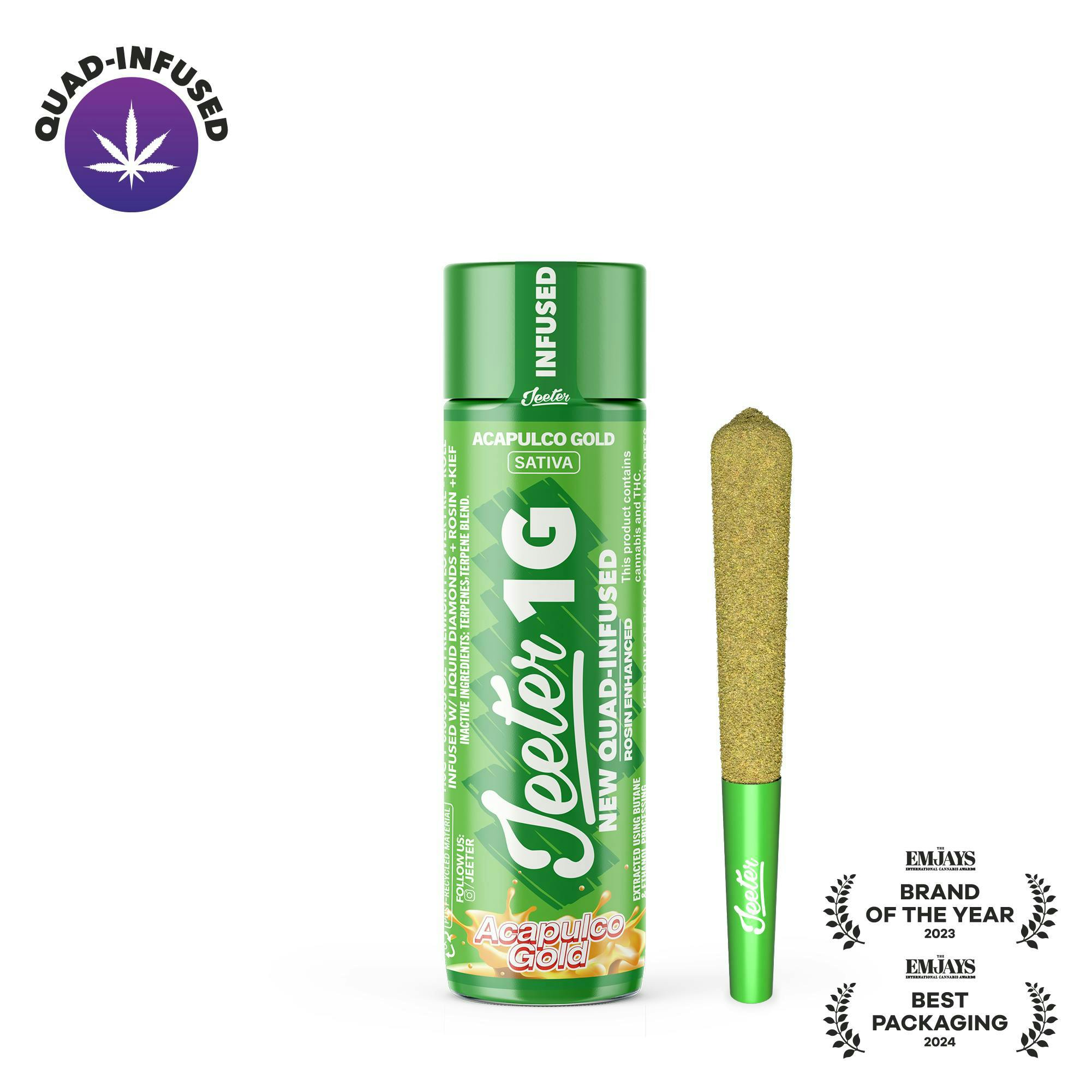 Jeeter | Acapulco Gold | Quad-Infused Joint | 1g