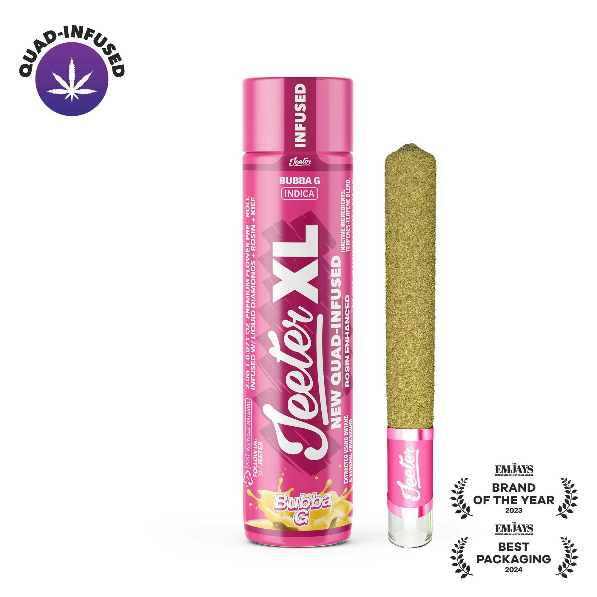Jeeter | Bubba G | XL Quad-Infused Joint | 2g by Jeeter