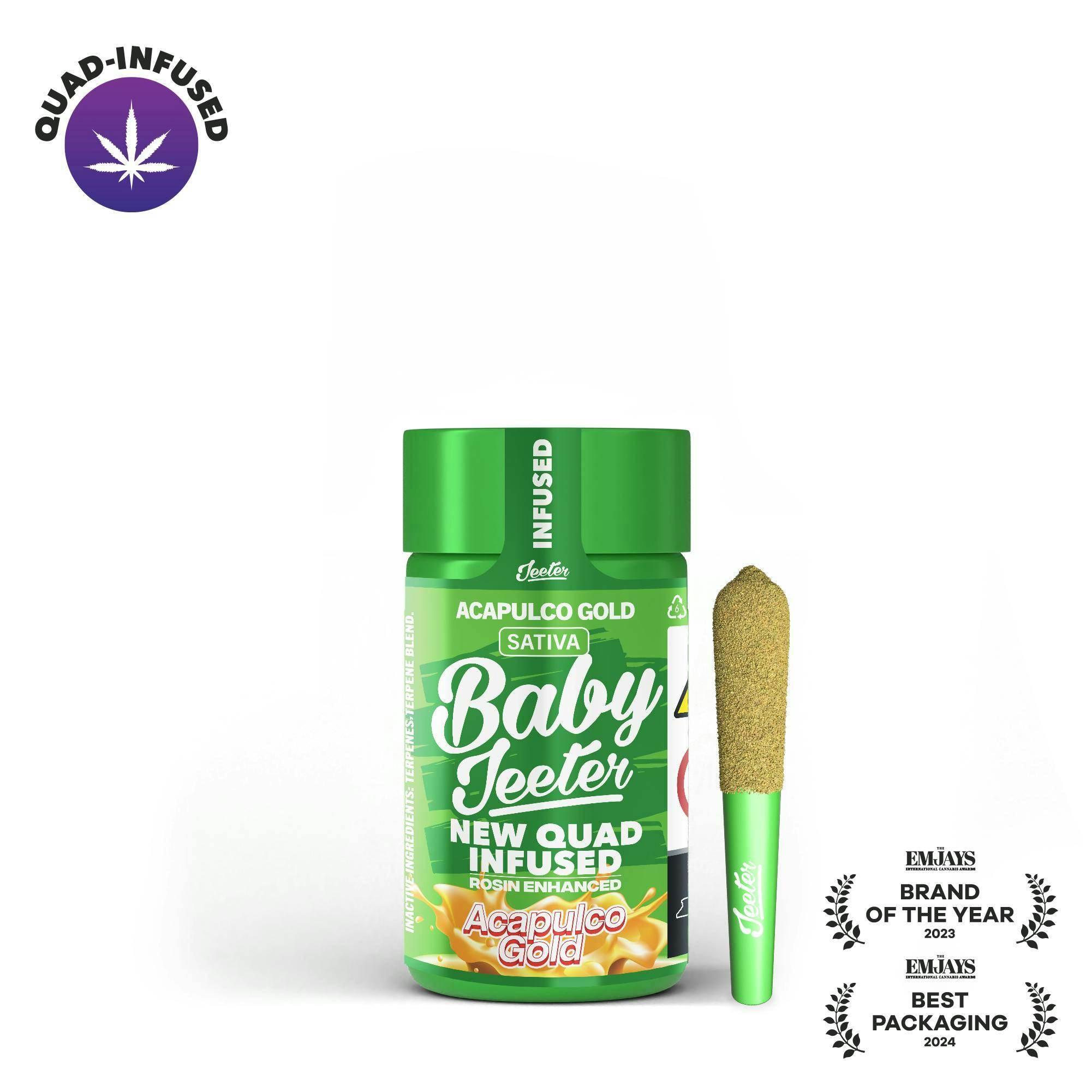 Jeeter | Acapulco Gold | Quad-Infused Minis | 0.5g each | 5pk by Jeeter