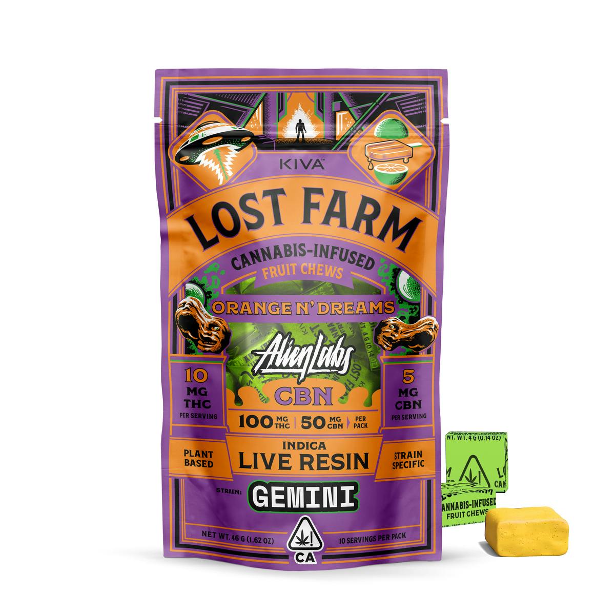 Lost Farm x Alien Labs Orange 'N Dreams x Gemini CBN Live Resin