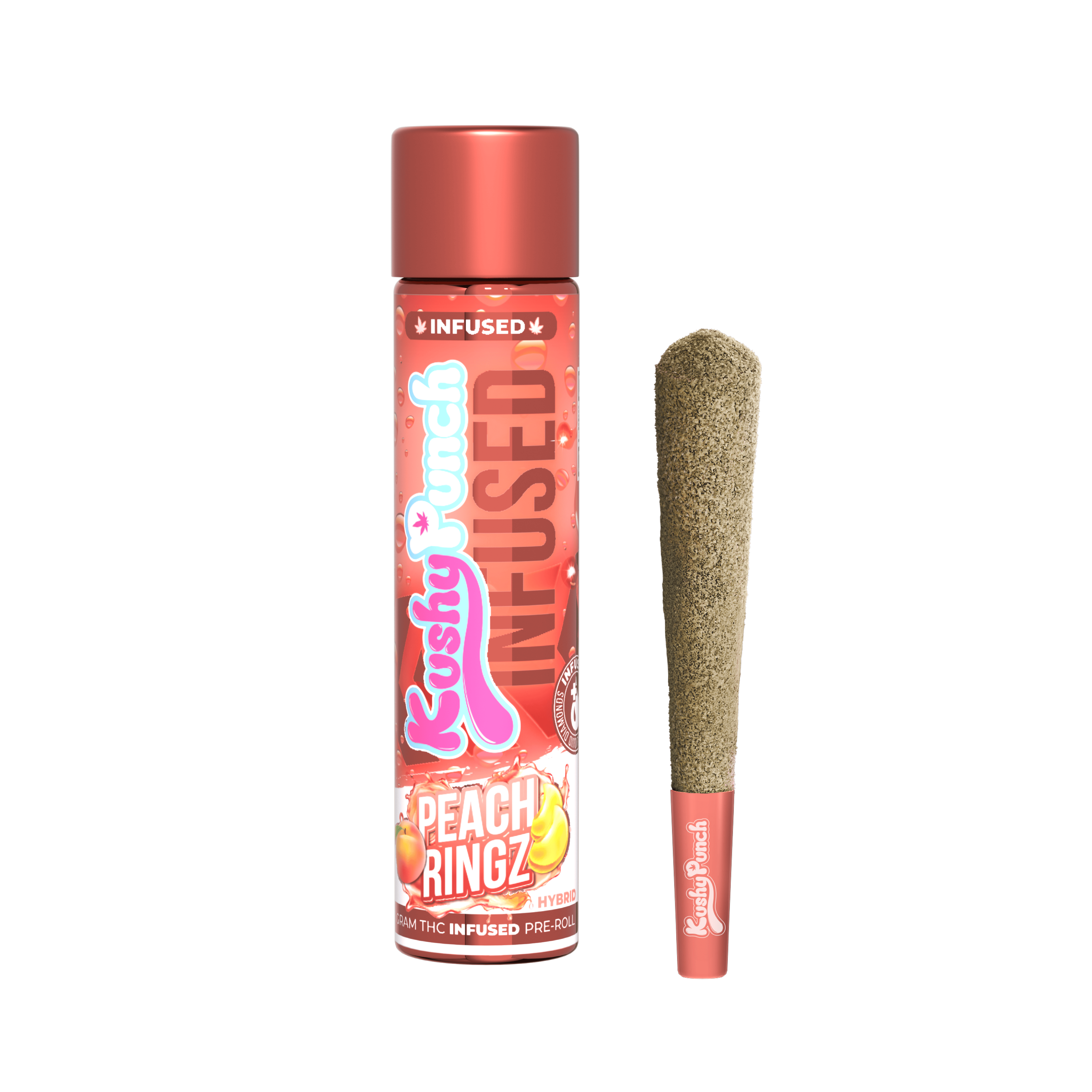 Peach Ringz | Infused Joint | 1g
