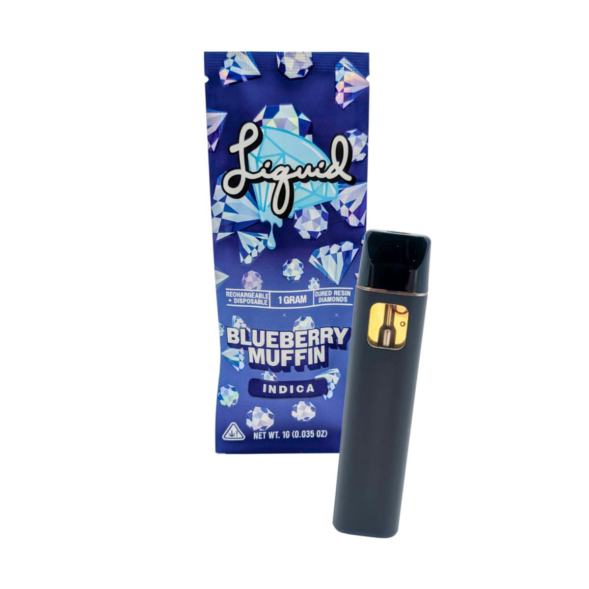 Blueberry Muffin | 1g Cured Diamond Disposable | Liquid by Coastal Remedies