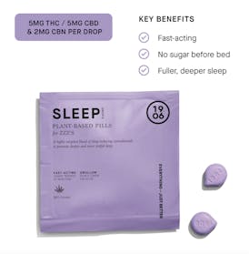 1906 Tablets 10mg (2 x 5mg) Sleep CBD CBN (Indica)